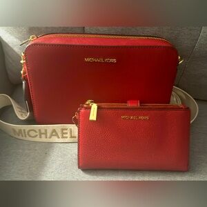 Michael Kors crossbody and wallet